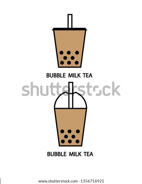 Download Bubble Milk Tea Chaboba Pearl Milk Stock Vector Royalty Free 1356716921