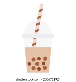 bubble milk tea clip art vector illustration
