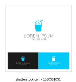 Bubble Milk Tea Logo Vector