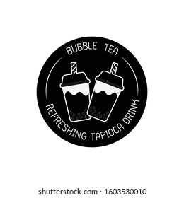 bubble milk tea on white background. icons, vector, illustration