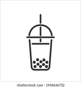 Bubble Milk Tea  Vector icon