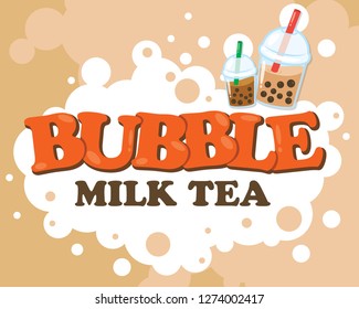 bubble milk tea vector