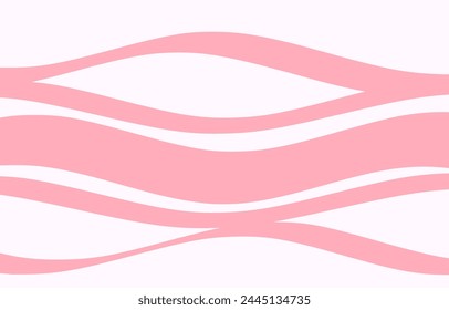 Bubble milk texture with pink wave background. Strawberry or cherry flavors vector. 
