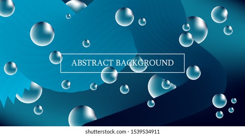 Bubble Mixed Sky Blue Beautiful Abstract Background