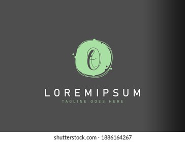 Diseño del logo de la carta Bubble O. ilustración de la burbuja abstracta O diseño de icono de letra. Diseño de vectores