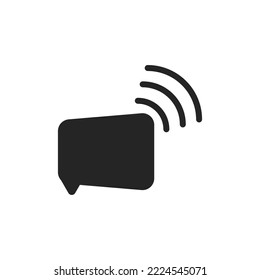 Bubble Online Chat Vector de iconos isométricos para recursos gráficos