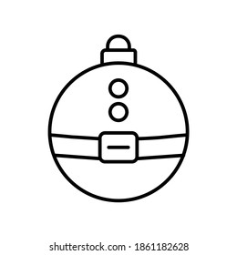 Bubble Ornament Simple line icon