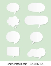 Bubble paper cut illustration