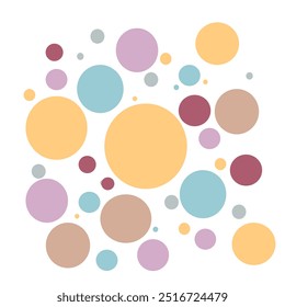 Bubble with pastel color, circle shape minimalist abstract