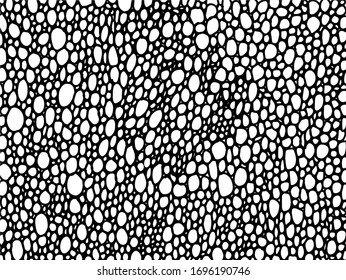 Bubble pattern. Circle chaotic background. Ring line texture