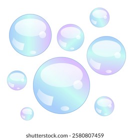 bubble pattern white background vector