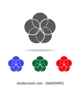 Bubble Pie Chart icon. Elements of chart and trend diagram multi colored icons. Premium quality graphic design icon. Simple icon for websites, web design, mobile app, info graphics on white background