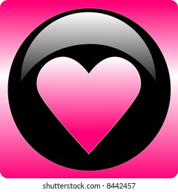 bubble with pink heart