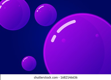 Bubble Purple Background Graphic Design