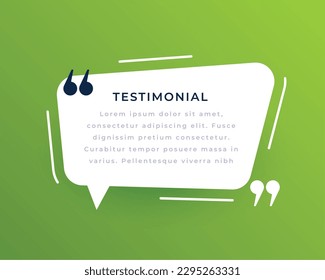 bubble quote box template with commas design vector