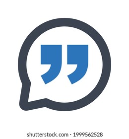Bubble quote icon.quotation,text (vector illustration)