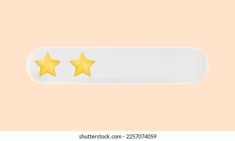 Bubble rating 3d two stars for service ratings for satisfaction
