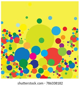 Bubble round colour pattern vector