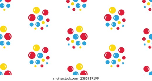 bubble seamless pattern Christmas Ball candy vector rgb colorful gift wrapping paper scarf isolated repeat wallpaper cartoon tile background illustration doodle design