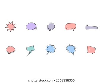 Bubble Shape Design Element Set
