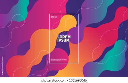 Bubble shapes composition. Dynamic background. Eps10 vector.