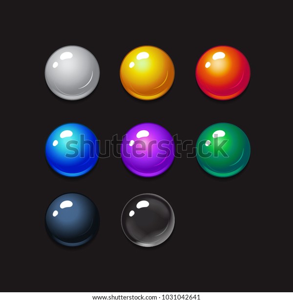 Download Bubble Shooter Set Mobile Game Assets Stock Vector ...
