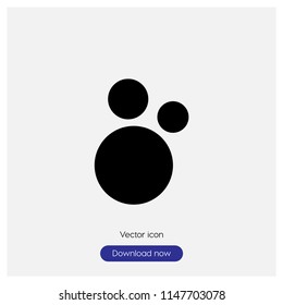 Bubble sign icon in trendy flat style isolated on grey background, modern symbol vector illustration for web