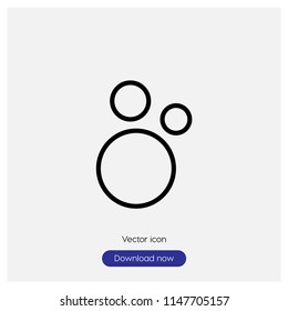 Bubble sign icon in trendy flat style isolated on grey background, modern symbol vector illustration for web