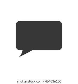 bubble silhouette communication message speak icon. Isolated and flat illustration. Vector graphic