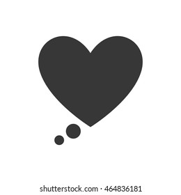 bubble silhouette communication message speak icon. Isolated and flat illustration. Vector graphic