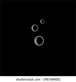 Bubble Silhouette Illustration. Vector Illustration 