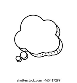 bubble silhouette message communication chat icon. Isolated and flat illustration. Vector graphic