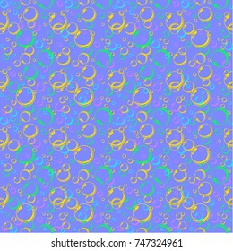 Bubble. Soap. Air balloons. Seamless pattern.