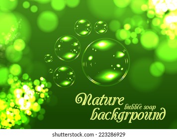 Bubble soap background