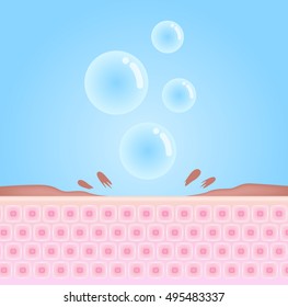 Bubble Soap Cleaning A Dead Skin Off