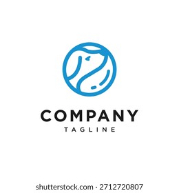 Bubble Soap Dog Pet Logo Icon vector