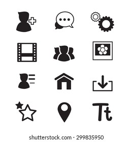 bubble for social network application and web  icons vector symbol illustration 