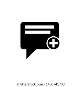 bubble speak icon. Chat icon, sms icon, comments icon vector
