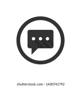 bubble speak icon. Chat icon, sms icon, comments icon vector