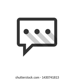 bubble speak icon. Chat icon, sms icon, comments icon vector