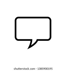 bubble speak icon trendy flat design 