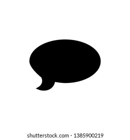 bubble speak icon trendy flat design 