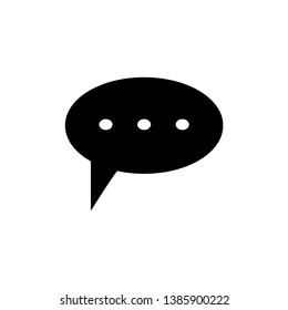 bubble speak icon trendy flat design 
