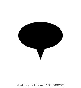 bubble speak icon trendy flat design 