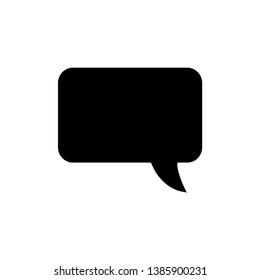 bubble speak icon trendy flat design 