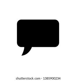 bubble speak icon trendy flat design 
