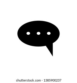 bubble speak icon trendy flat design 
