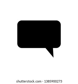bubble speak icon trendy flat design 