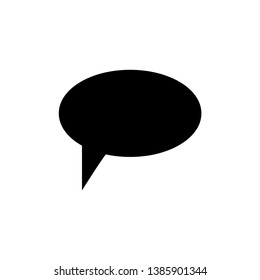 bubble speak icon trendy flat design 