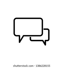 bubble speak icon. vector flat design